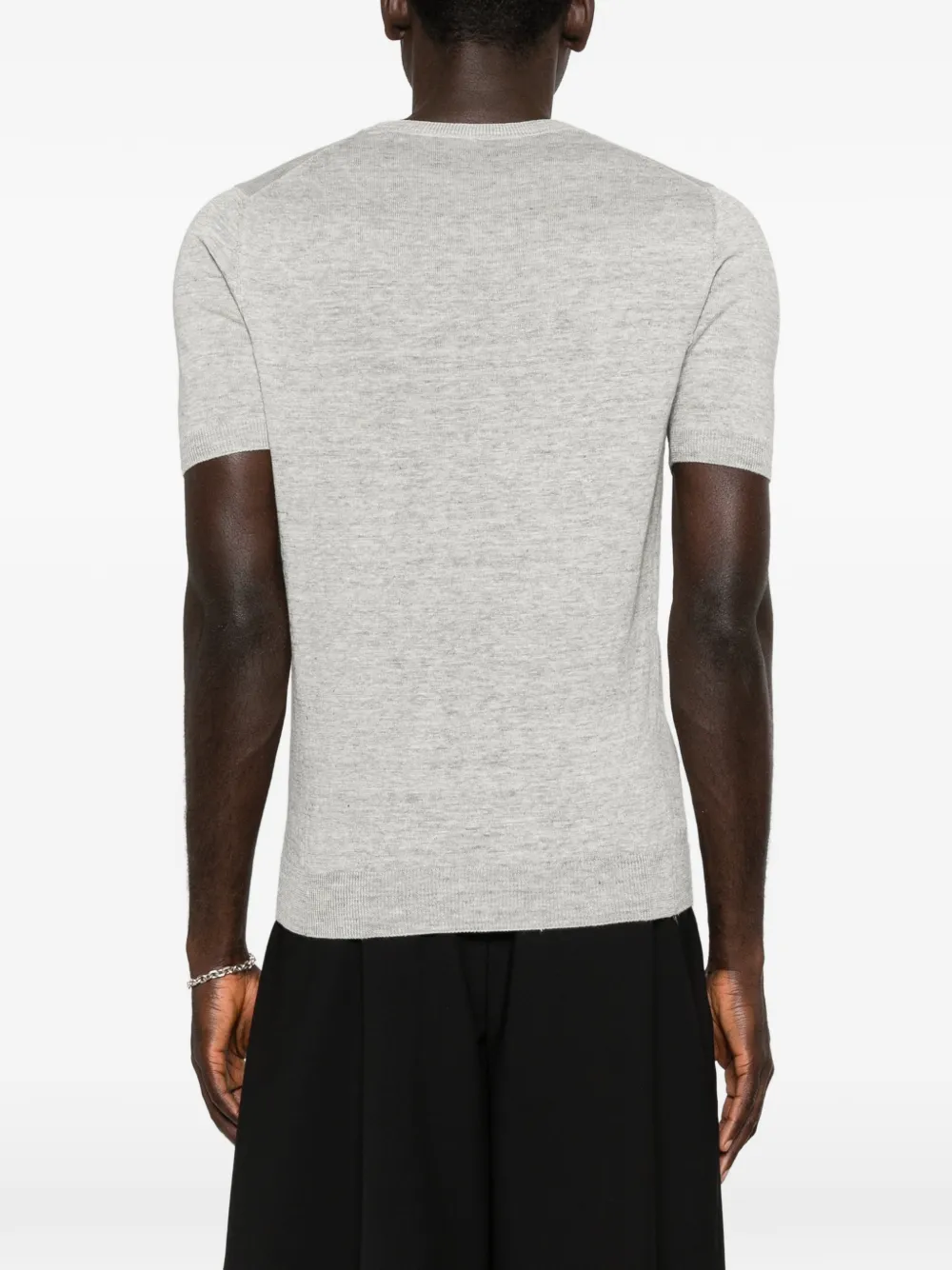 Barba T-shirt met ronde hals Grijs