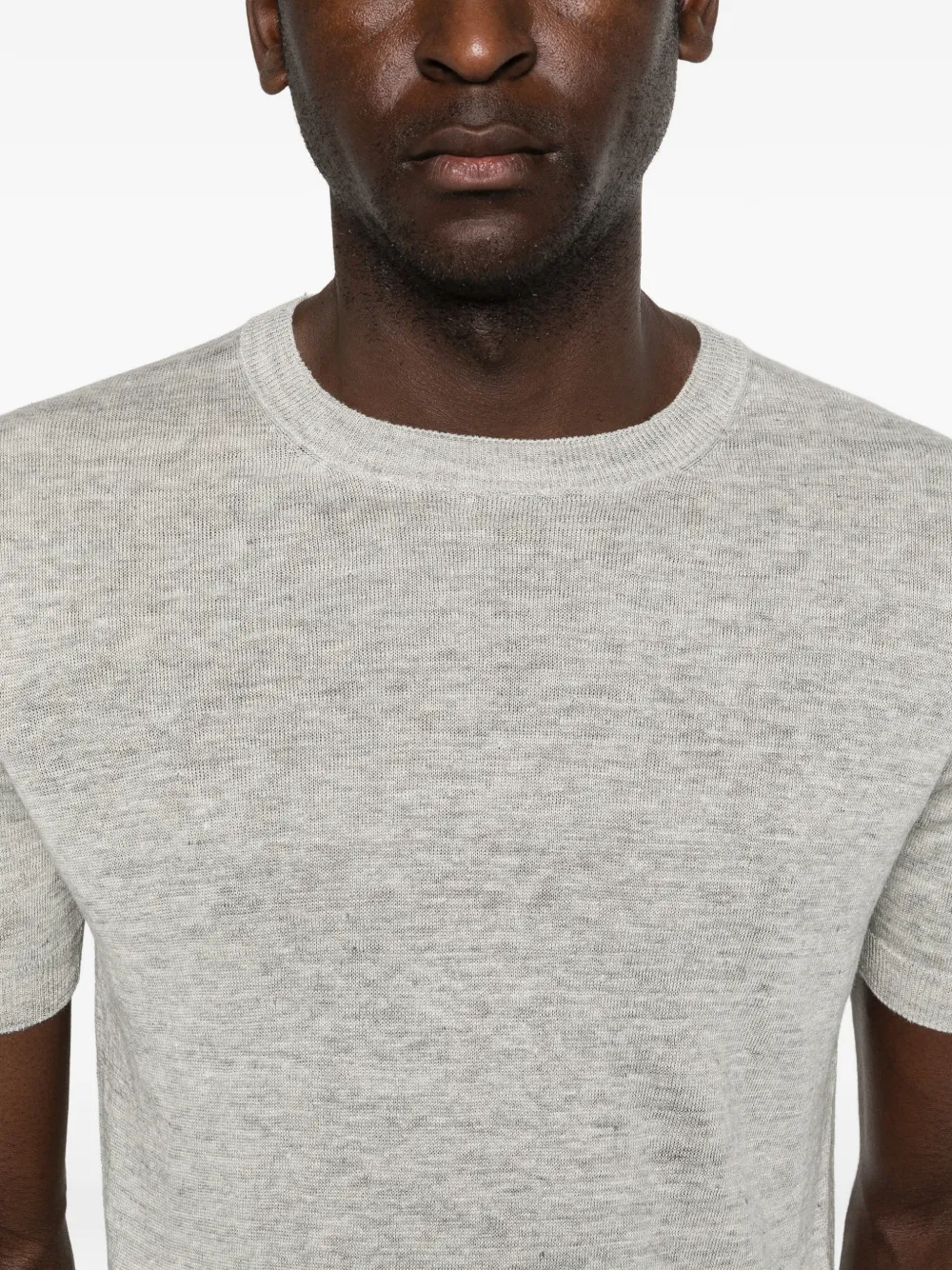 Barba T-shirt met ronde hals Grijs