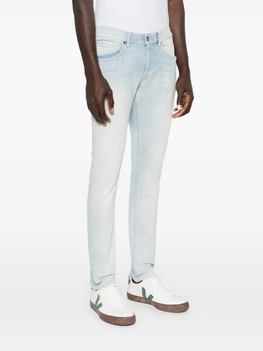DONDUP Jeans met riemlussen Blauw