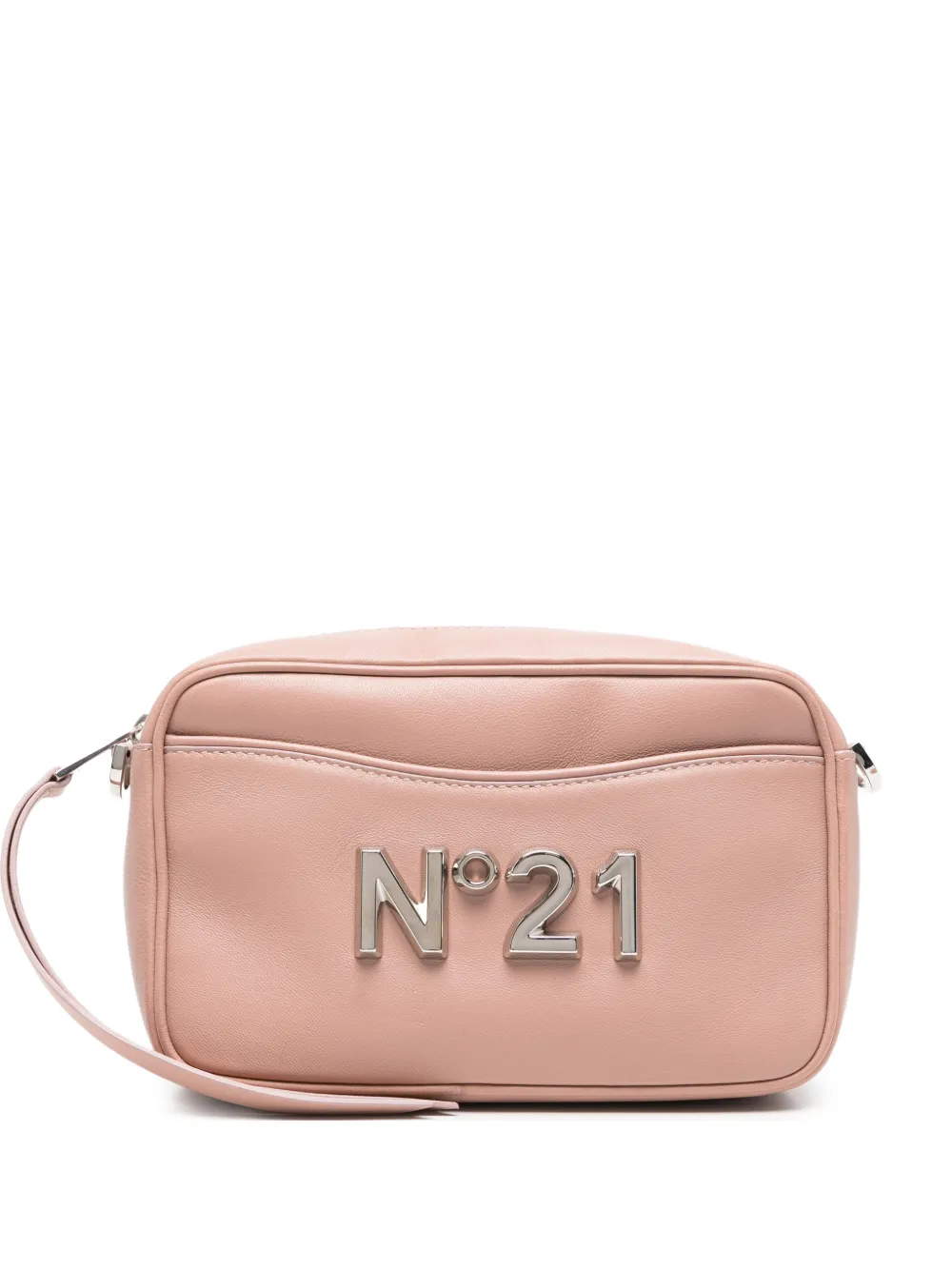 Nº21 logo-plaque cross body bag - Rosa