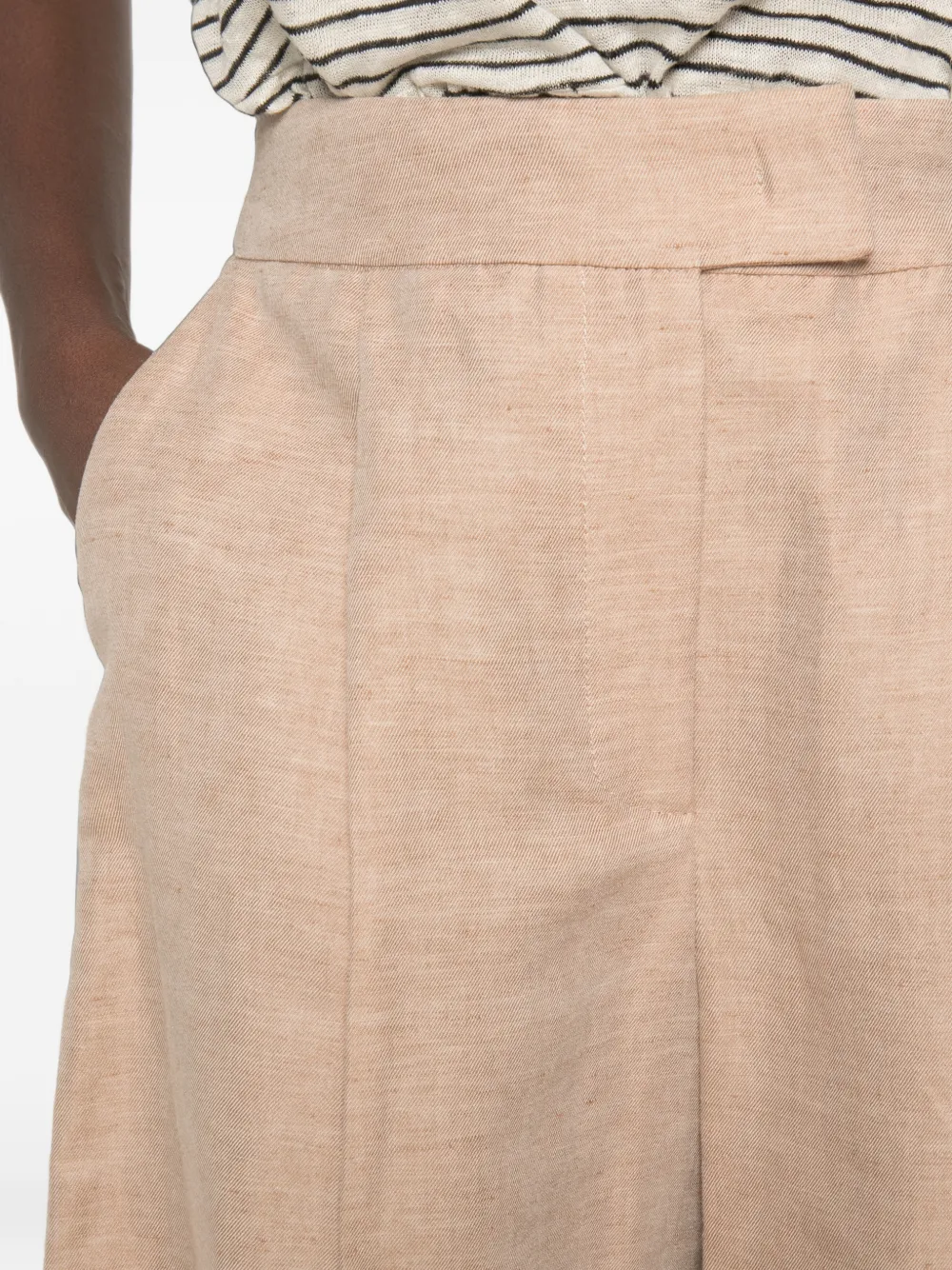 kaos High waist shorts Beige
