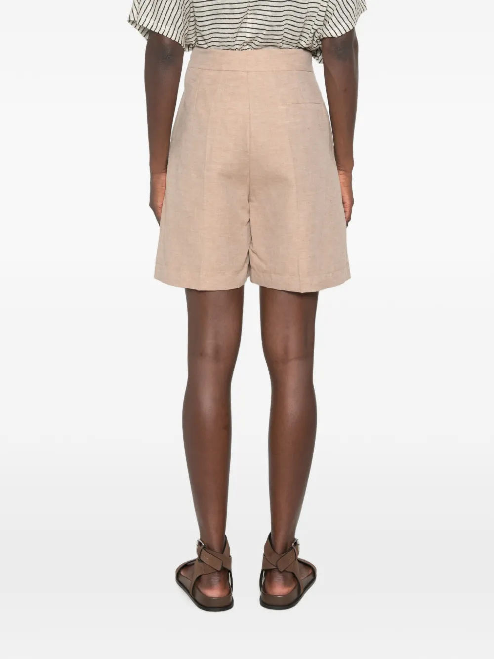 kaos High waist shorts Beige
