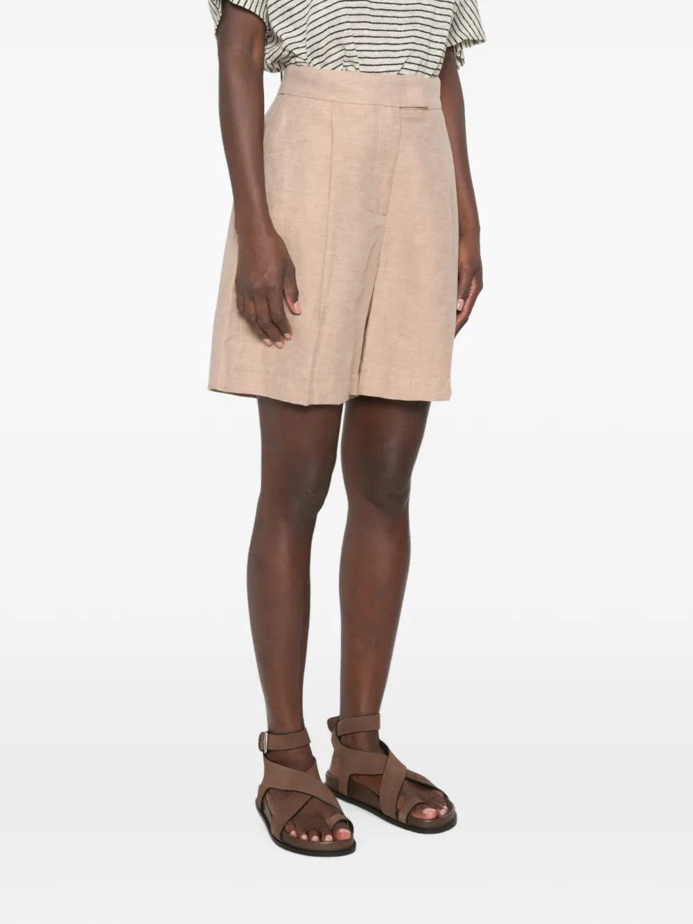 kaos High waist shorts Beige