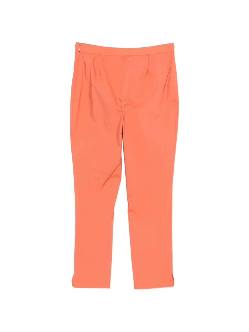 TWINSET Broek met logoplakkaat en split Oranje