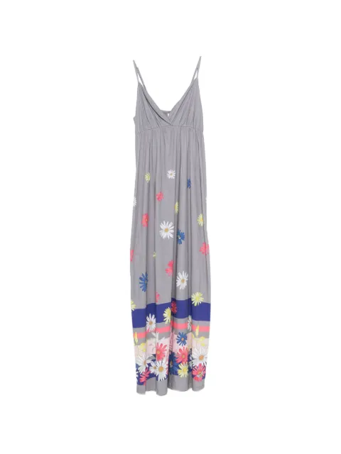 Sun68 floral-print spaghetti-strap maxi dress