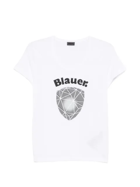 Blauer logo-print crew-neck T-shirt
