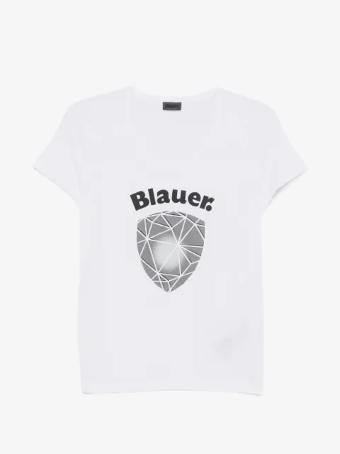 Blauer logo-print crew-neck T-shirt
