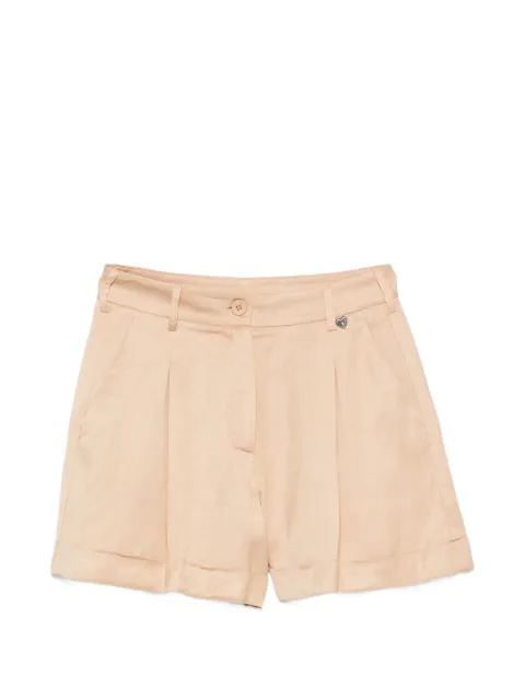 MY TWIN pleated-detail belt-loops shorts