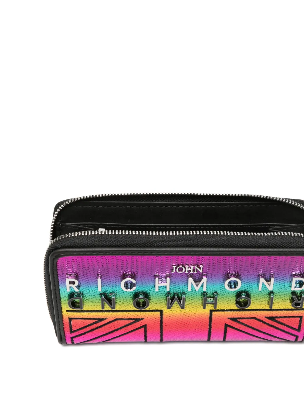 John Richmond Portemonnee met logoplakkaat Roze