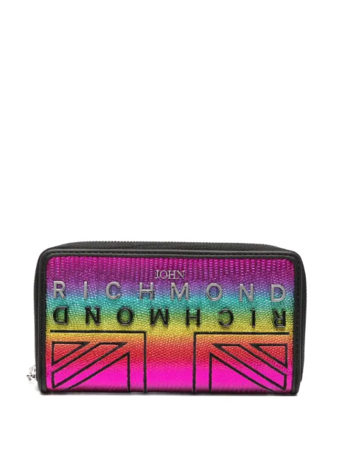 John Richmond logo-plaque wallet