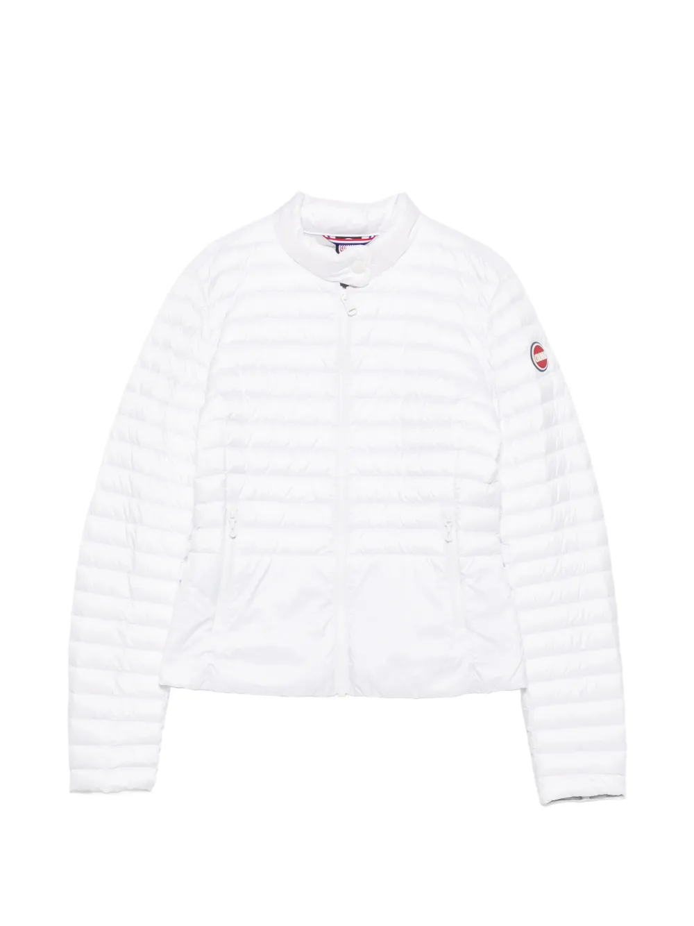 Colmar quilted high-neck zip-up jacket - Bianco
