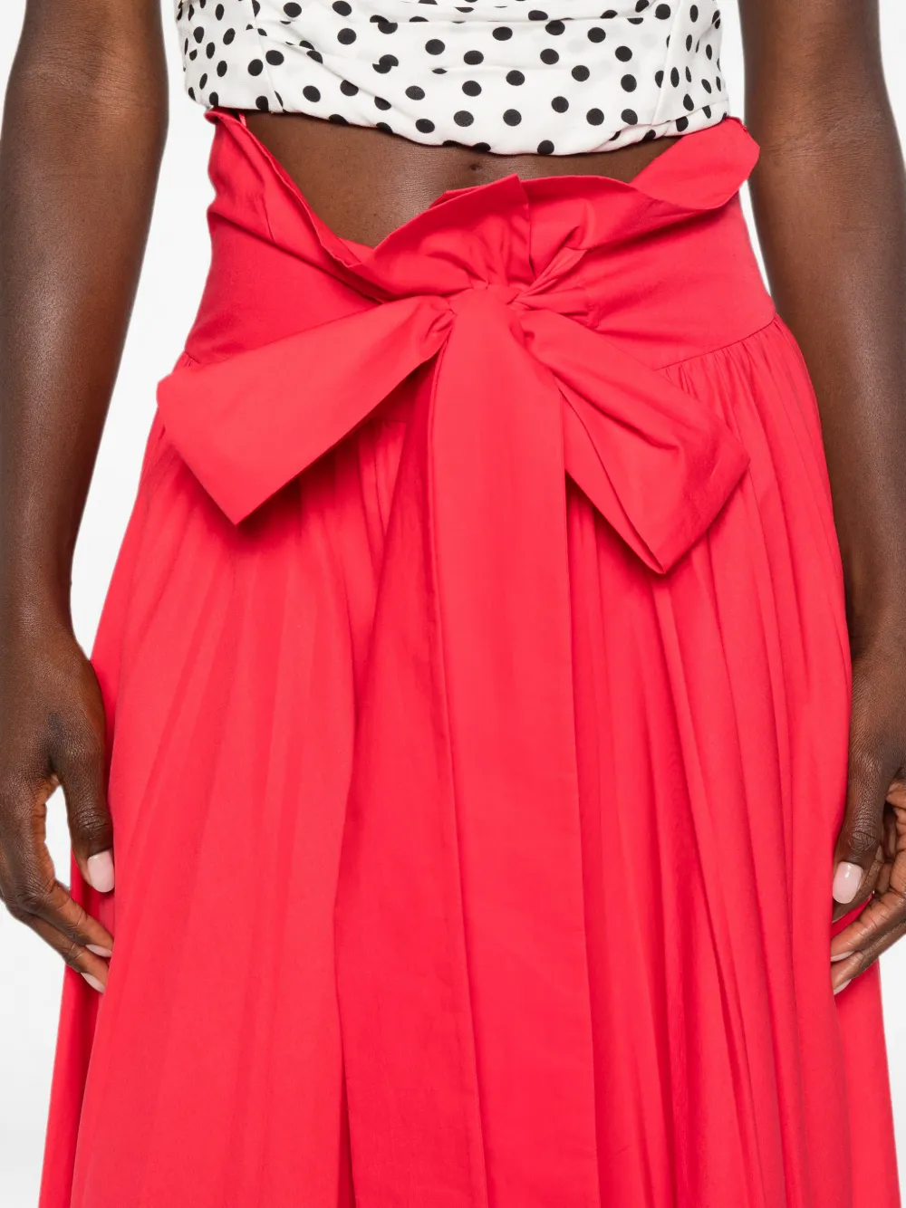 Philosophy Di Lorenzo Serafini Maxi-rok met strikdetail Rood