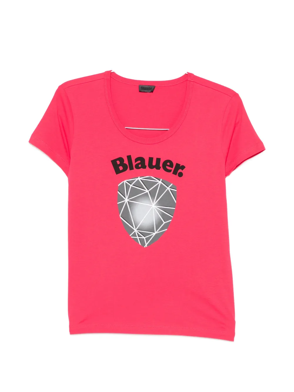 Blauer logo-print cotton T-shirt - Rosa