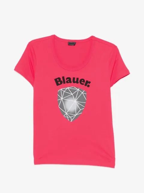 Blauer logo-print cotton T-shirt