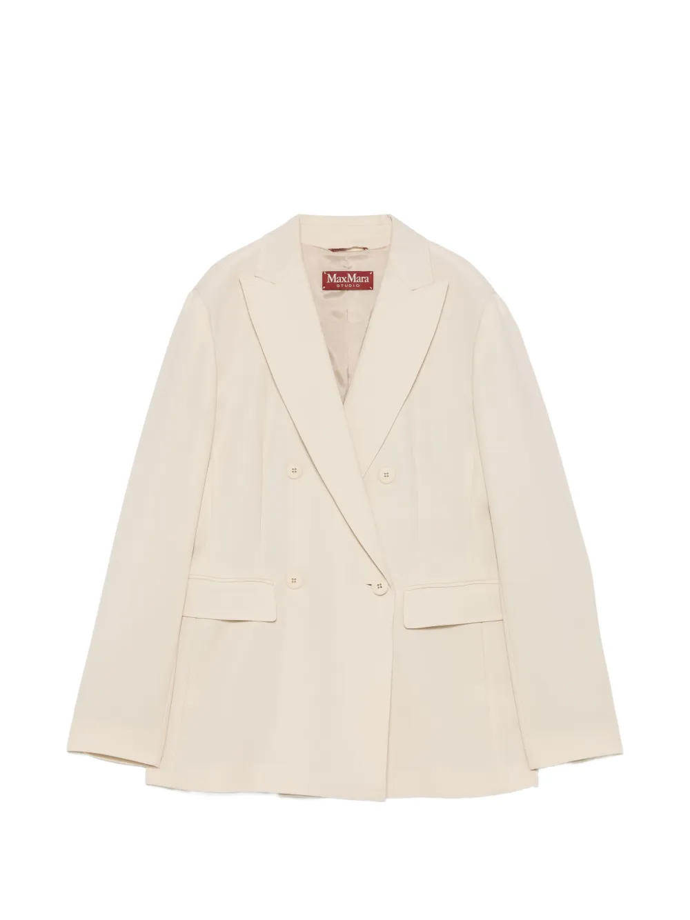 'S Max Mara Ebbri double-breasted peak-lapels jacket - Neutrals