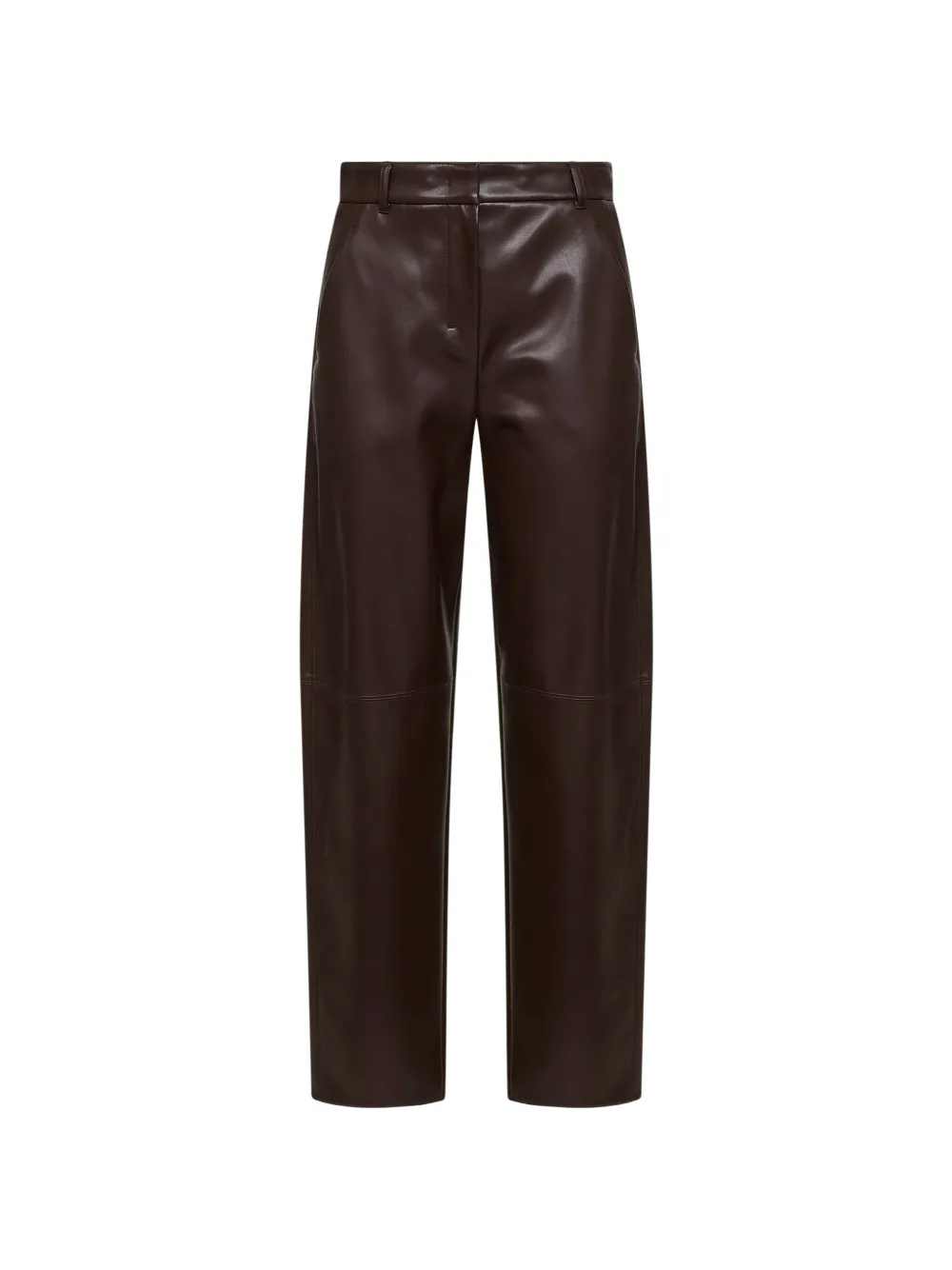 'S Max Mara logo-patch trousers - Marrone