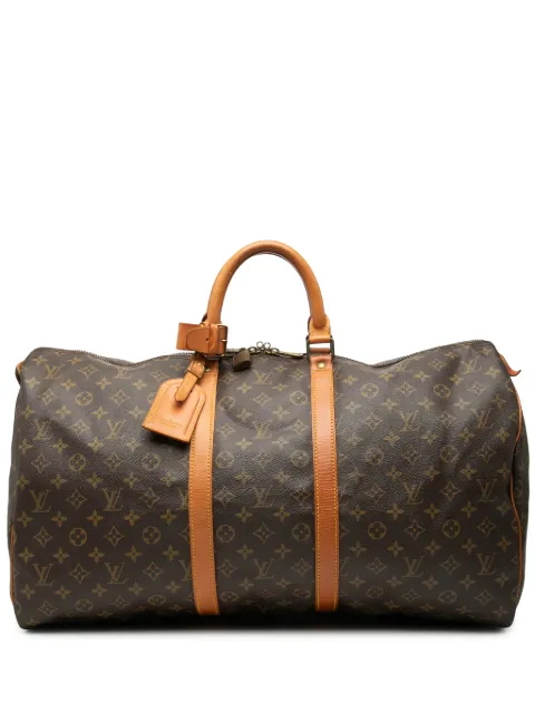 Louis Vuitton Pre-Owned bolsa de viaje con monograma Keepall 55 1986
