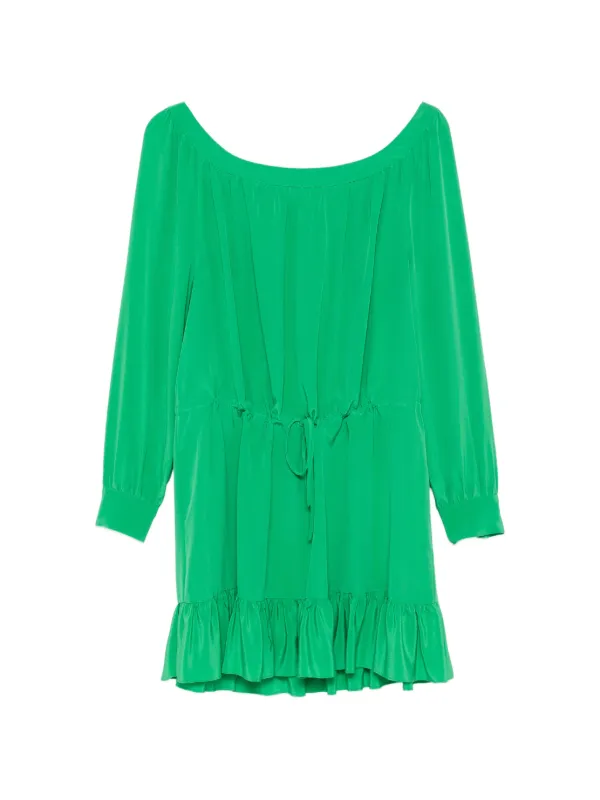 moschino green dress Pre-Owned 2000s Ruffle | Fashion show