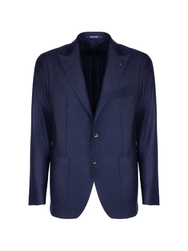 Tagliatore Single-breasted Blazer in Blue