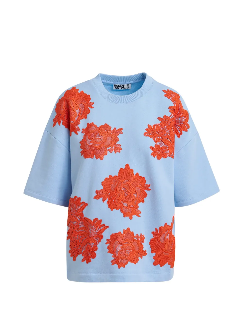 Essentiel Antwerp T-shirt con motivo a fiori - Blu