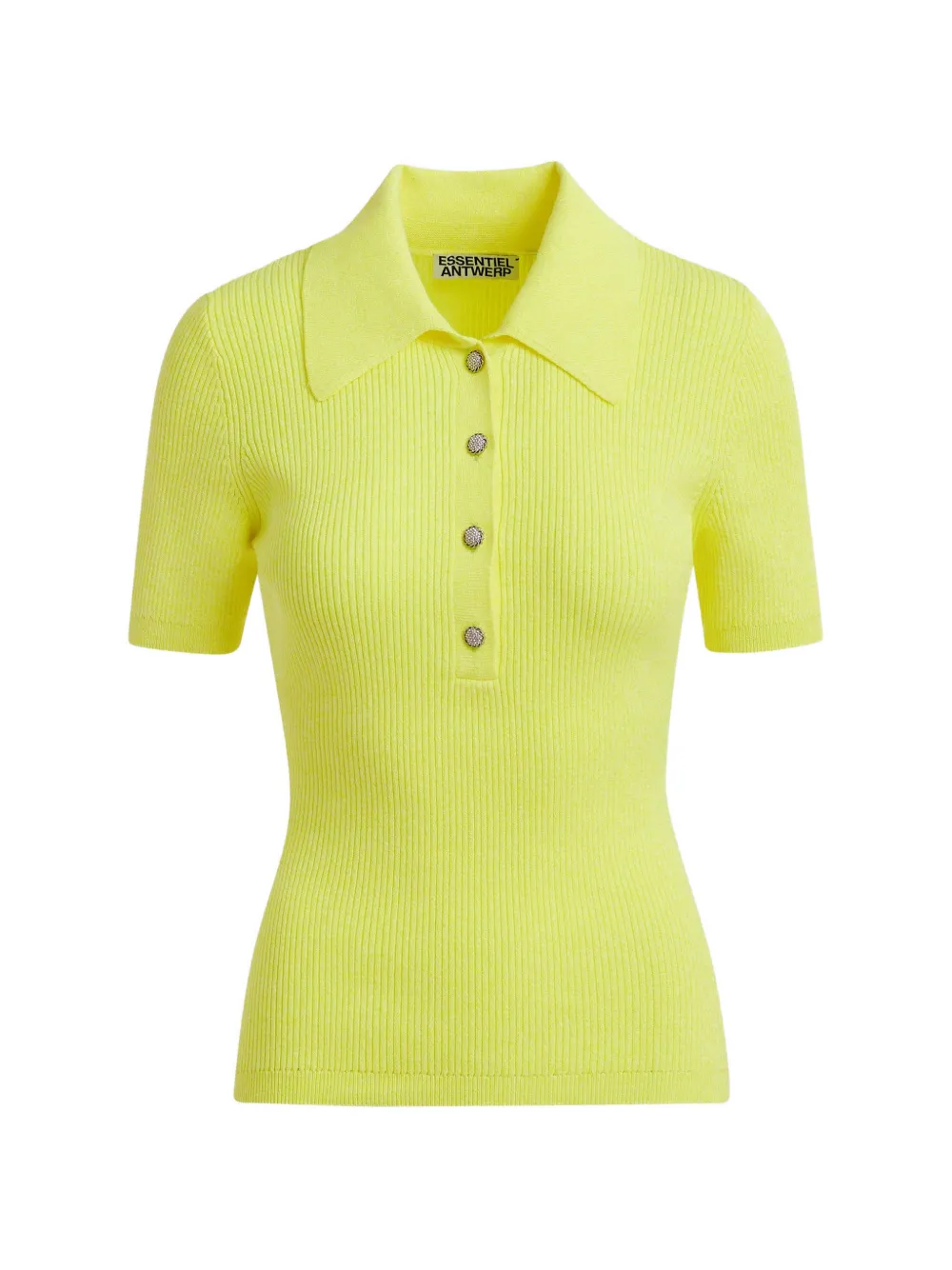 Essentiel Antwerp Polo Jabric a coste - Giallo