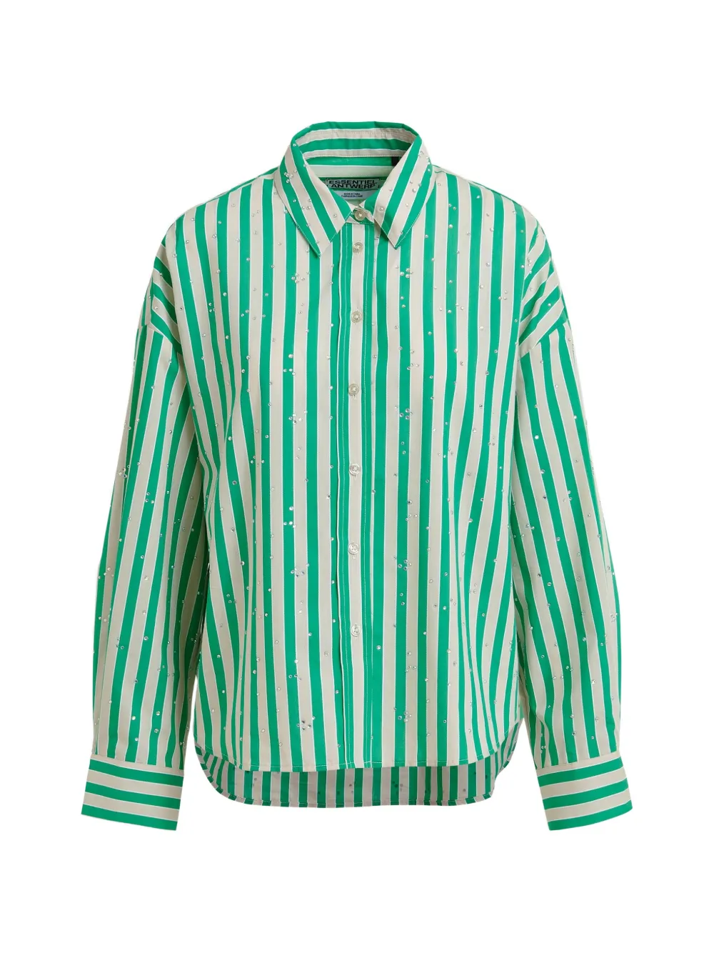 Essentiel Antwerp Camicia Jelief a righe - Verde