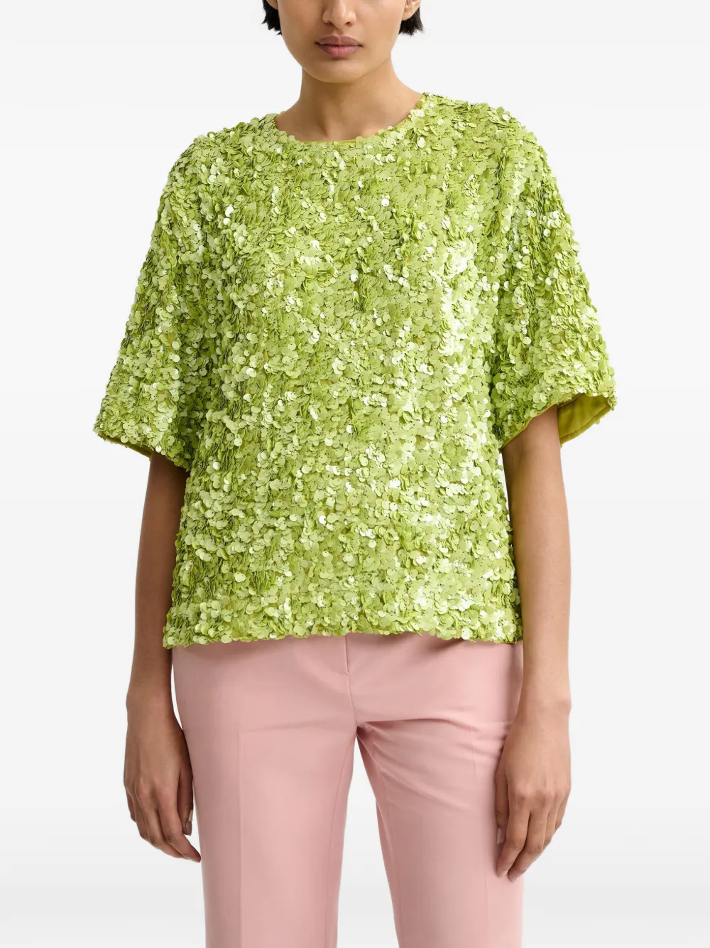  Essentiel Antwerp Sequin Blouse - Green 