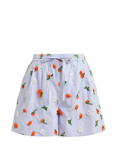 Essentiel Antwerp flower-embellished shorts