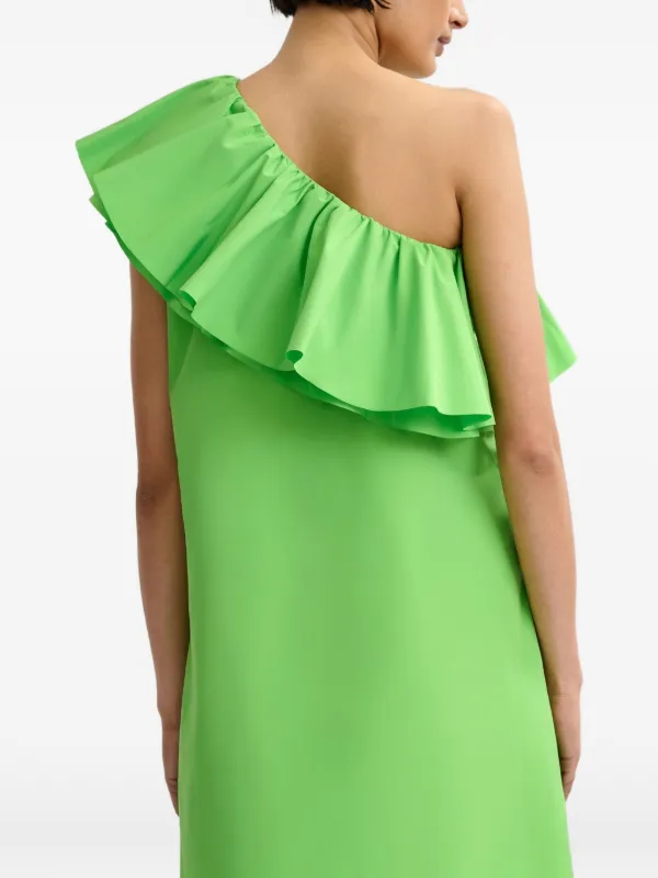 slim fit dress slacks Essentiel Antwerp Divorce Green Dress – Balardi main image 1
