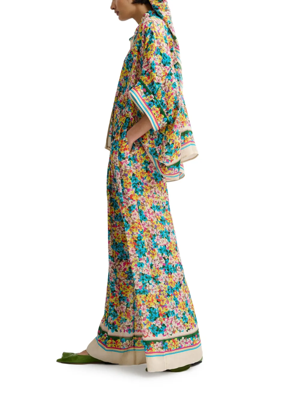  Essentiel Antwerp Floral-print Scarf - Blue 