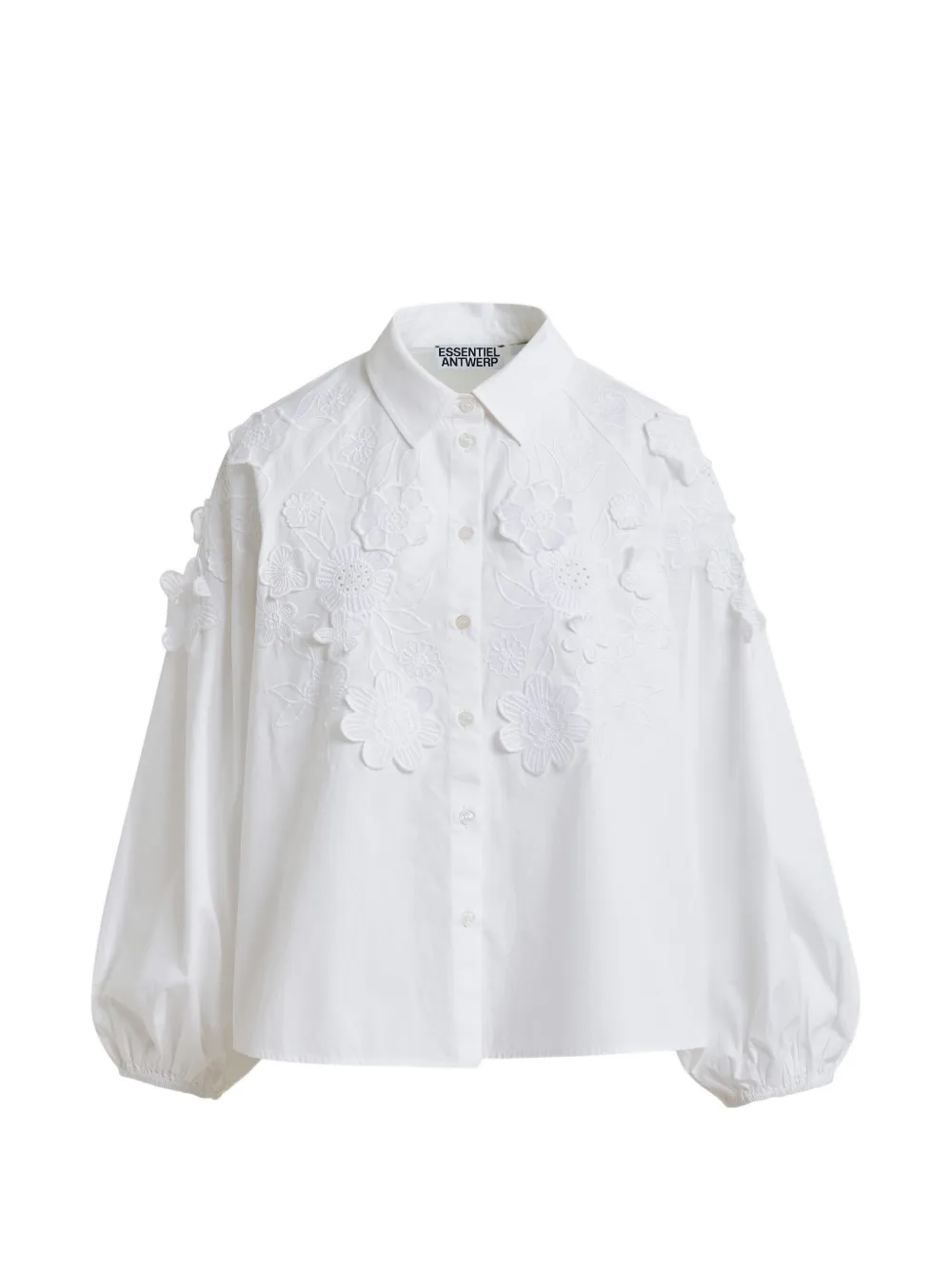 Essentiel Antwerp Camicia con ricamo - Bianco