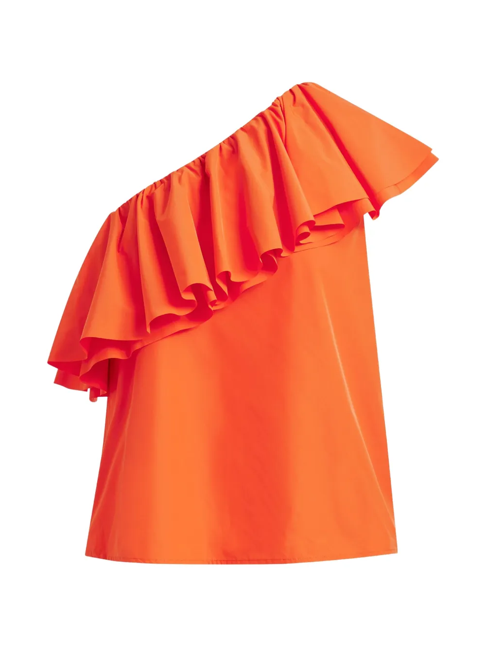 Essentiel Antwerp Blusa asimmetrica con ruches - Arancione