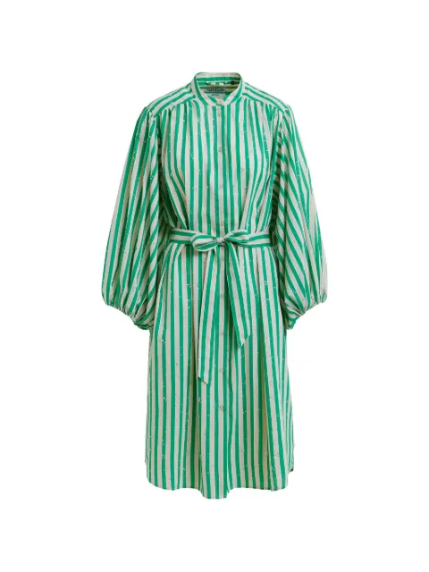 Essentiel Antwerp robe mi-longue rayée à strass