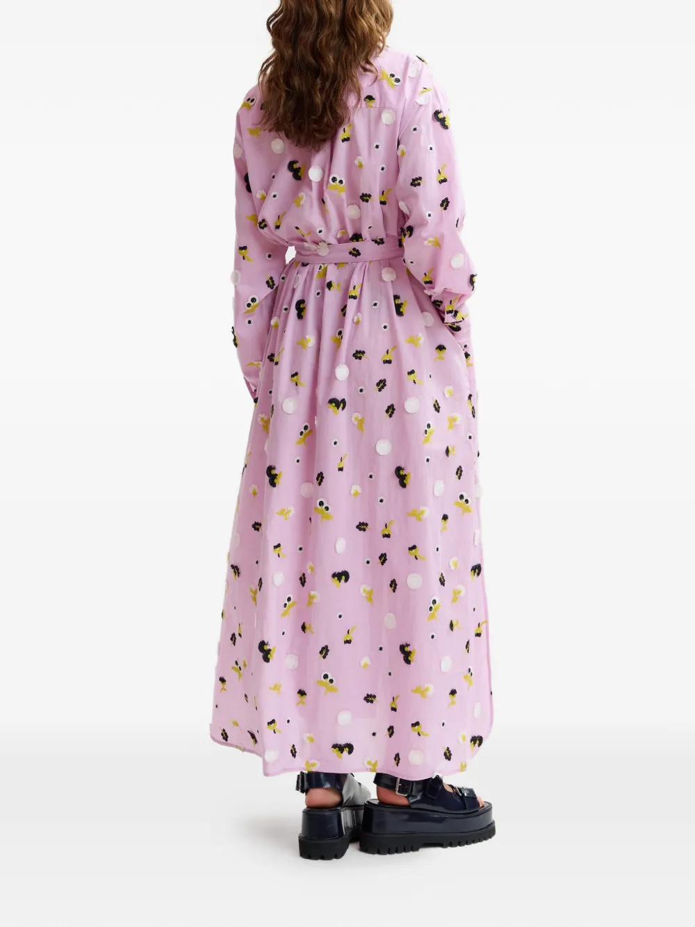 Floral Belted Midi Dress
