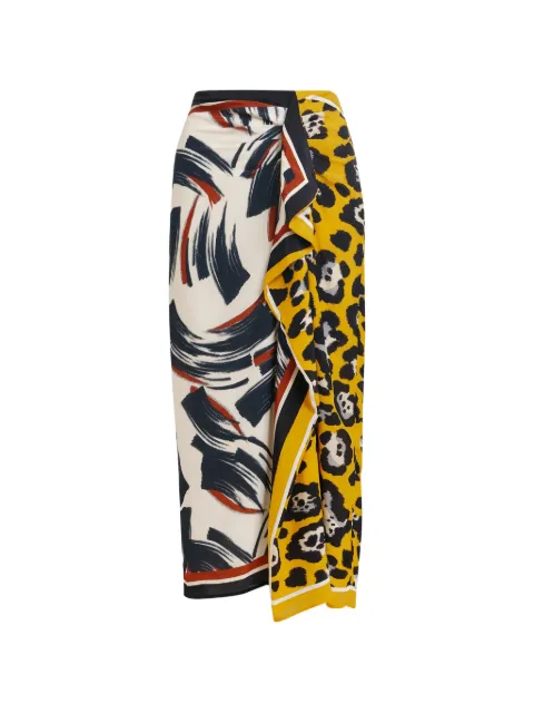 Essentiel Antwerp falda midi drapeada con volantes