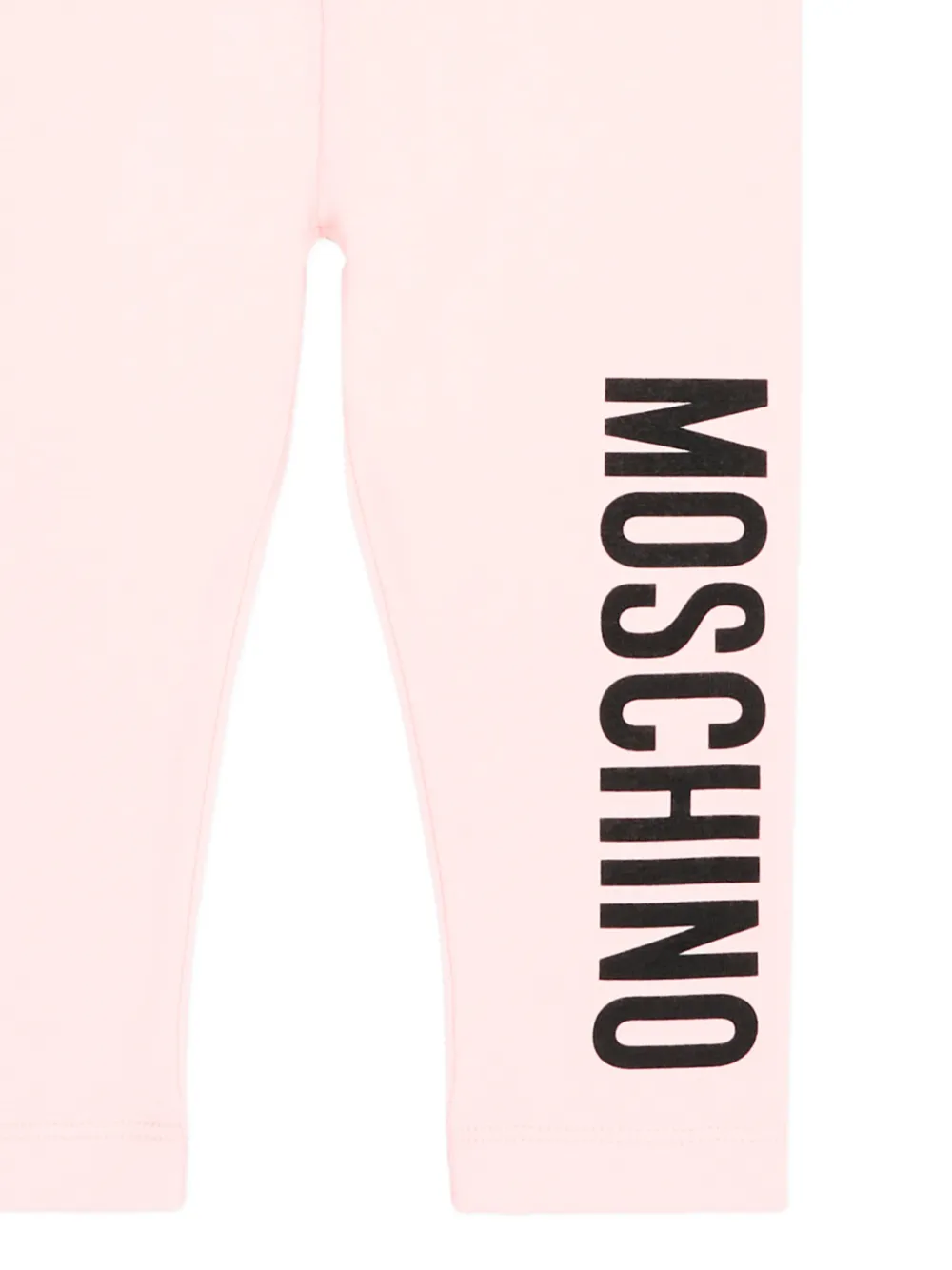 Moschino Kids Jersey legging met logoprint Roze