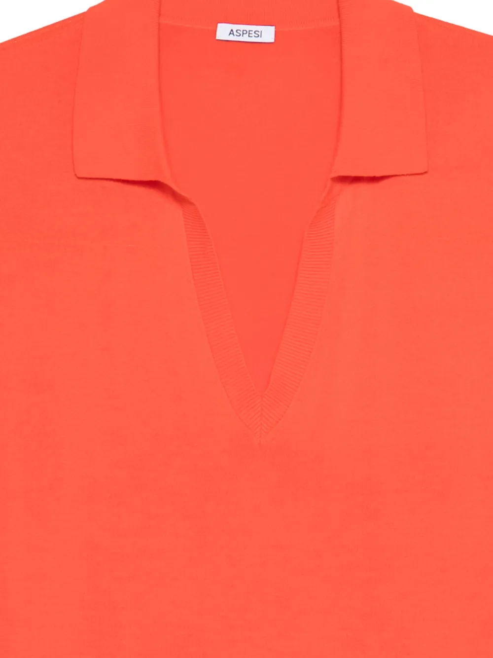  Aspesi Top Con Cuello En V - Naranja 