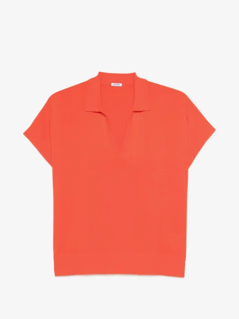 ASPESI V-neck short-sleeve top