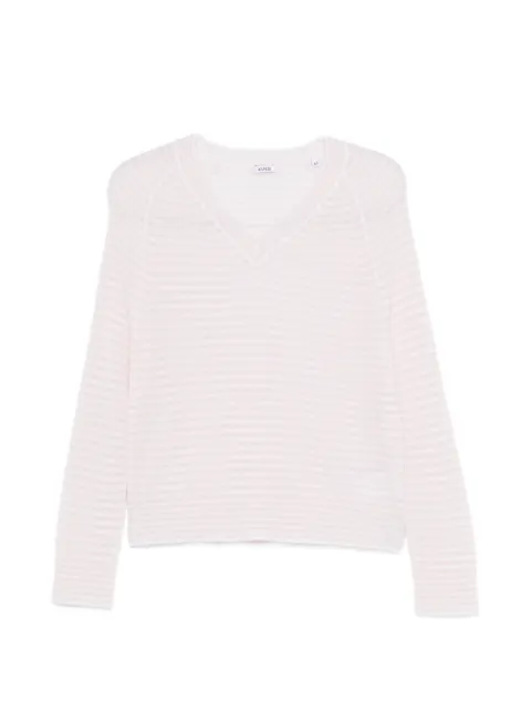 ASPESI suéter con motivo de rayas y cuello en V