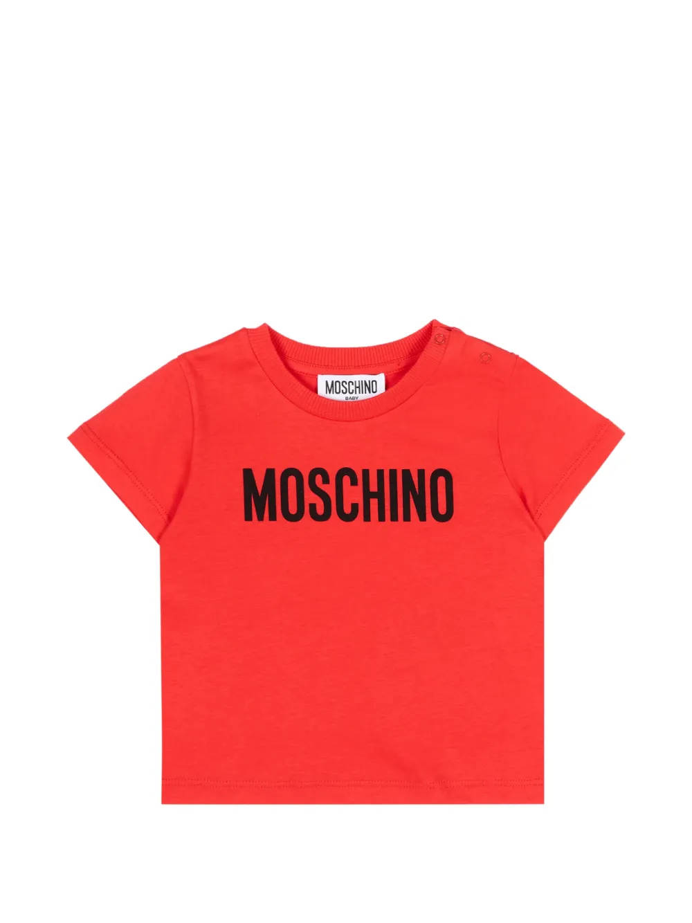 Moschino Kids short-sleeve logo T-shirt - Rosso
