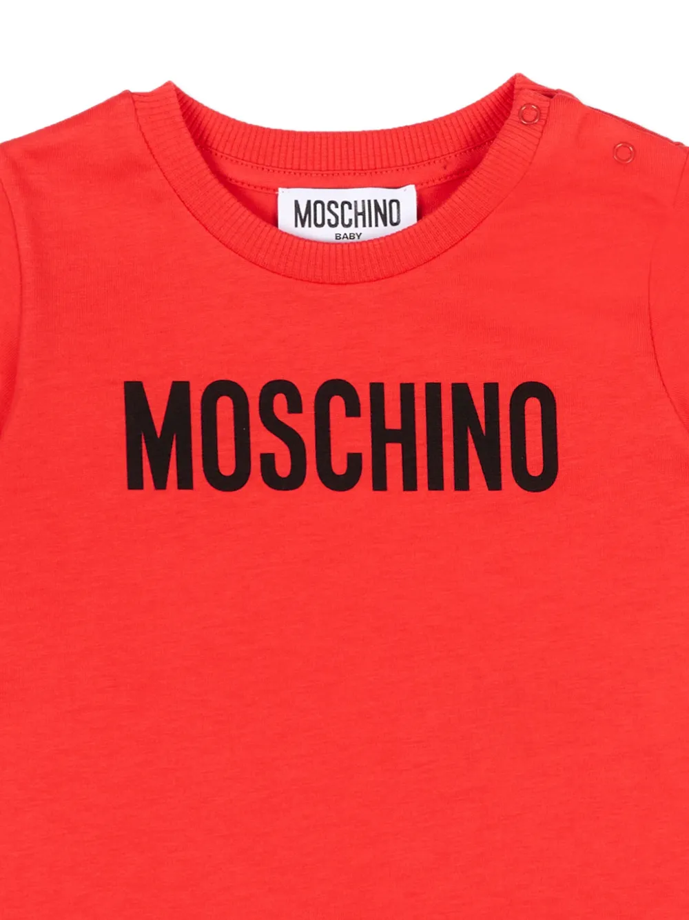 Moschino Kids T-shirt met logo Rood