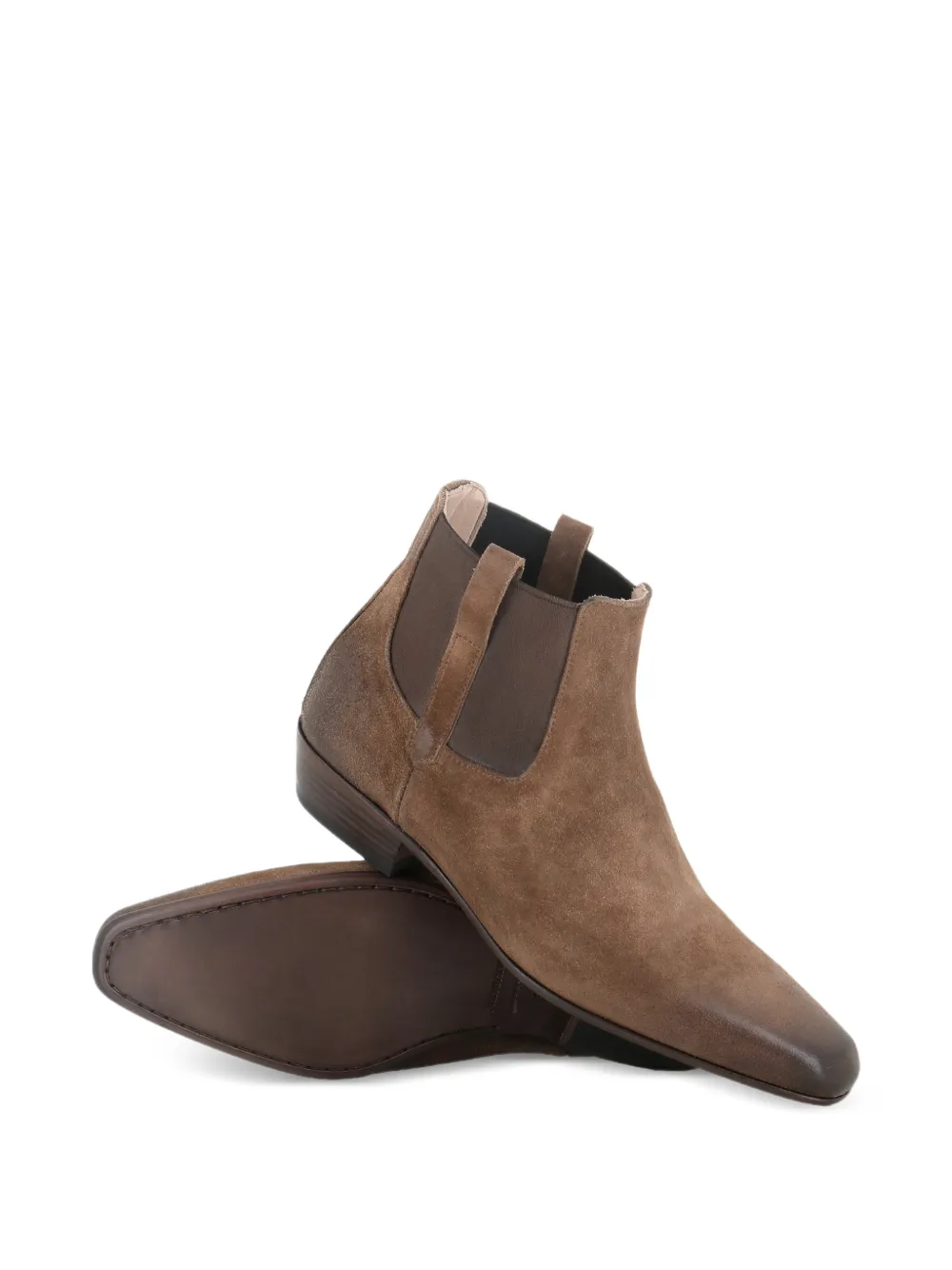Pull-On Leather Boots
