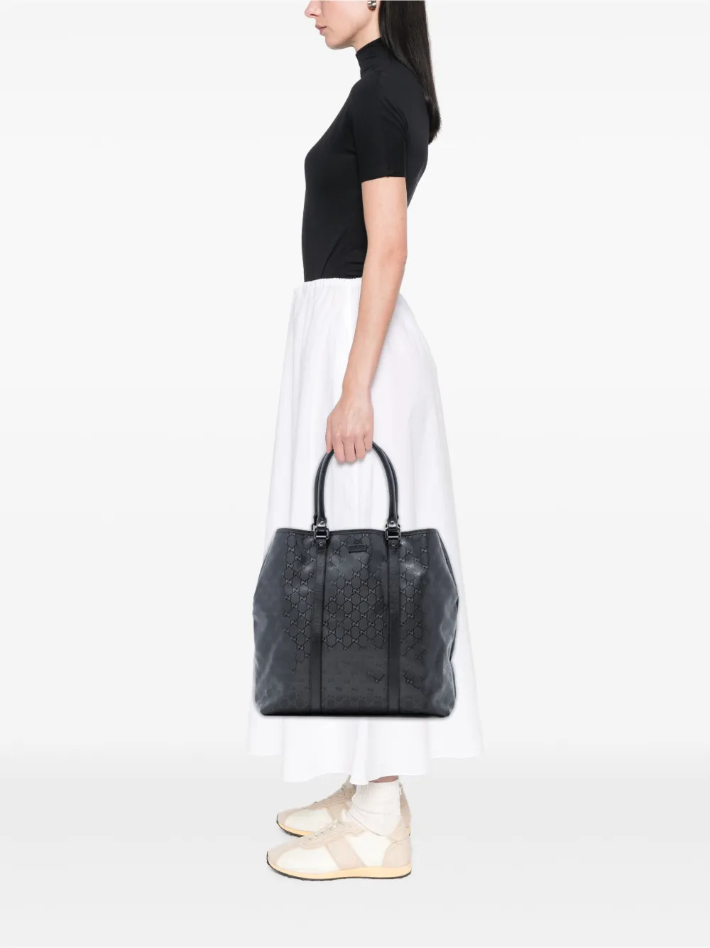  Gucci Pre-owned Borsa Tote Gg Imprime Joy Vertical 2016-2025 - Nero 