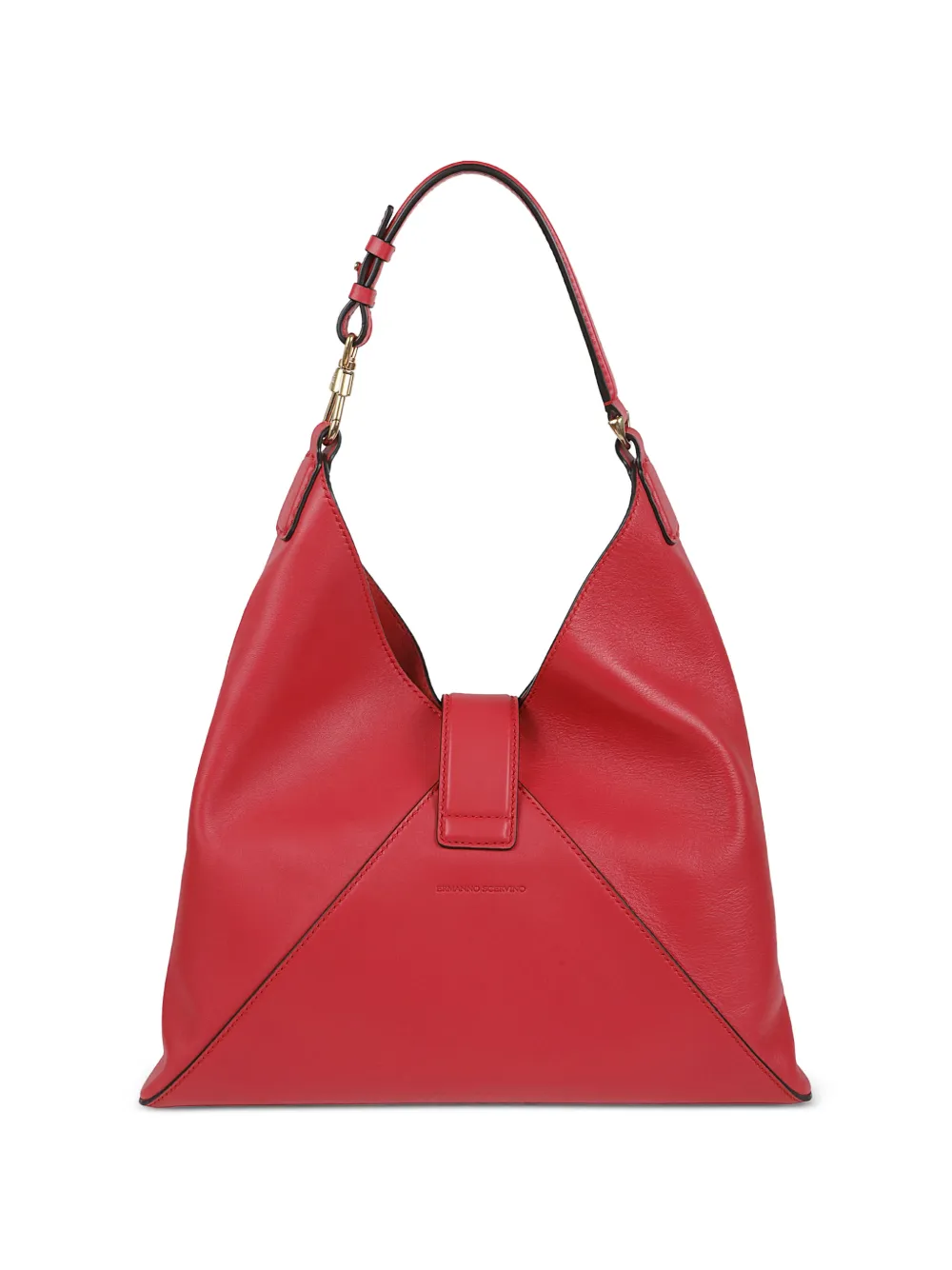  Ermanno Scervino Floral Appliqued Shoulder Bag - Red 