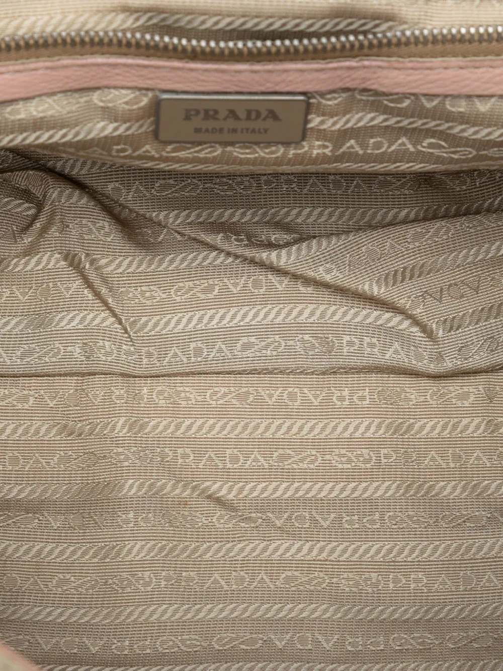 2013-2025 Vitello Trimmed Tessuto Shoulder Bag