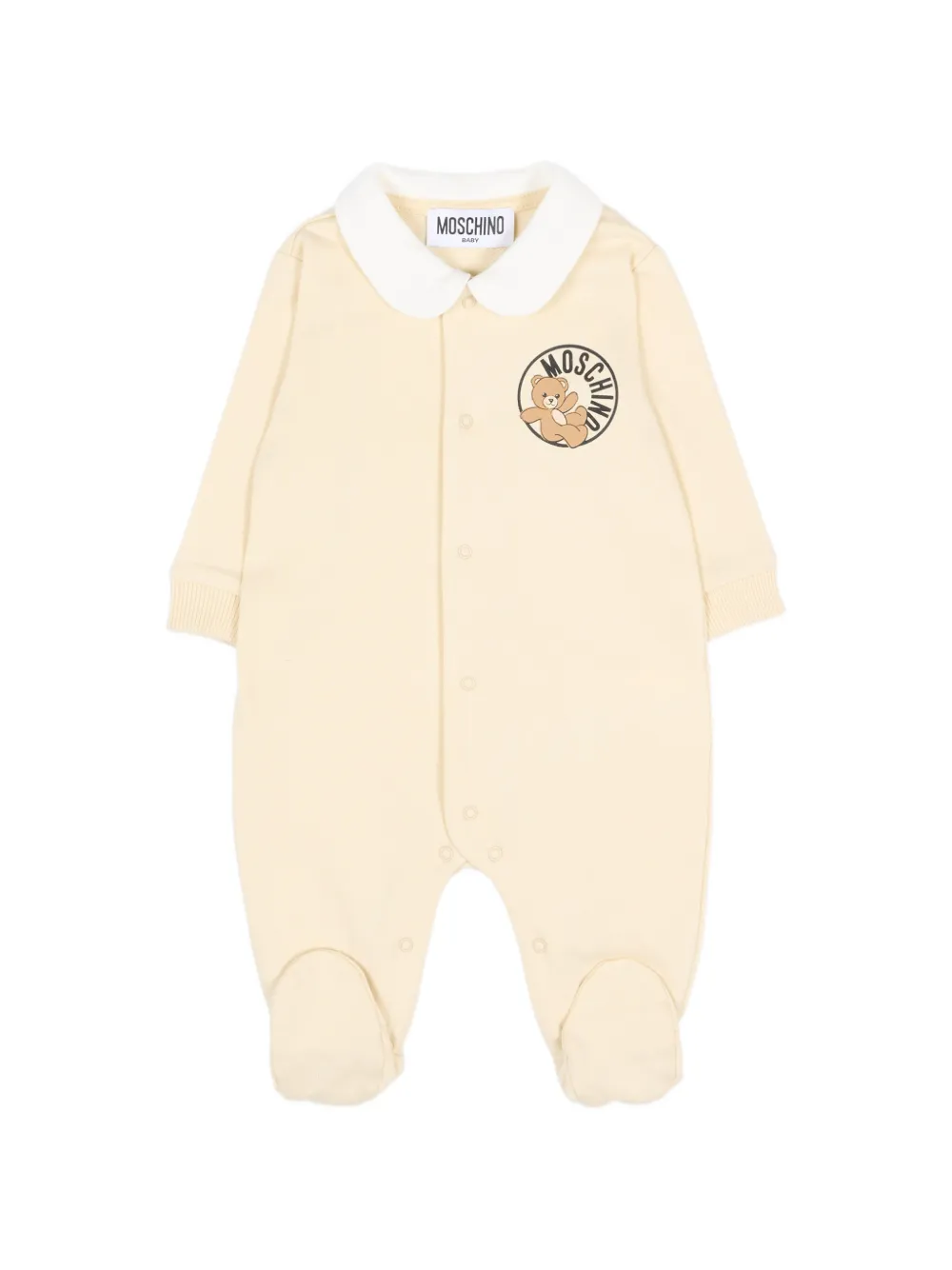 Moschino Kids Teddy-Bear logo babywear - Nude