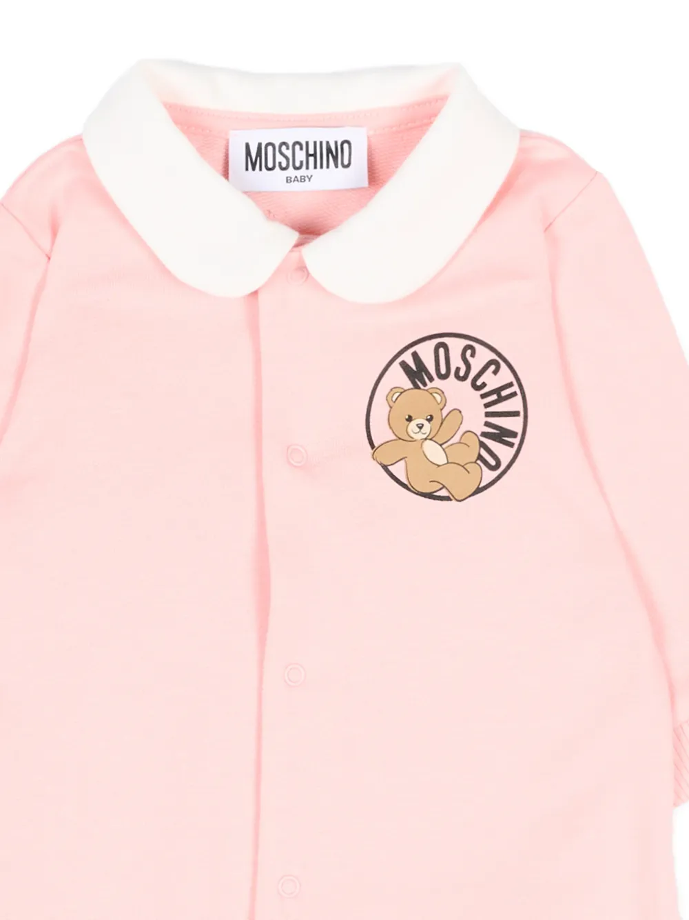 Moschino Kids Romper met teddybeer logo Roze