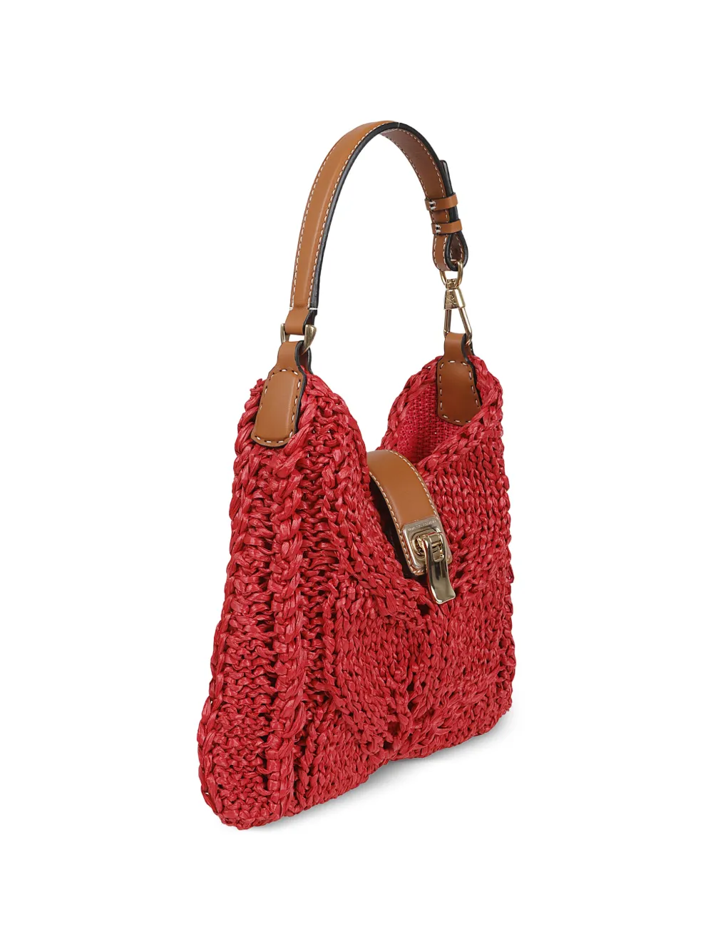 Ermanno Scervino Geweven schoudertas Rood