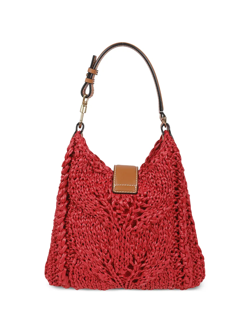 Ermanno Scervino Geweven schoudertas Rood