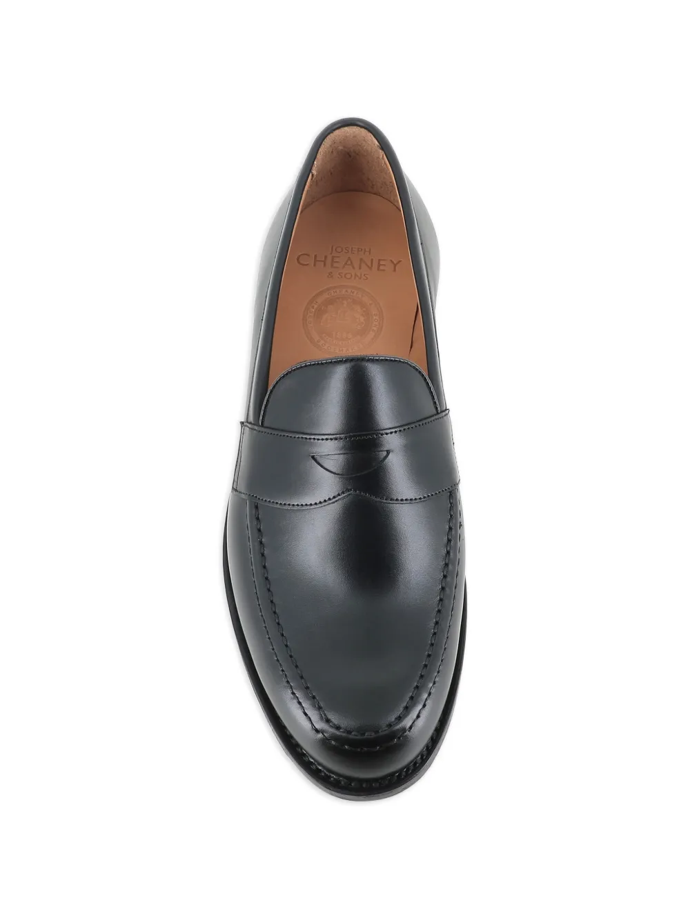 CHEANEY Leren loafers Zwart